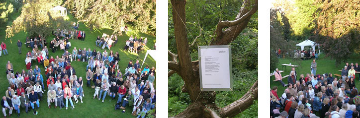 Nutzung der Gartenfläche im Literaturhaus Schleswig-Holstein, Kiel