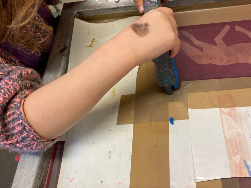 Siebdruck-Workshop für Familien